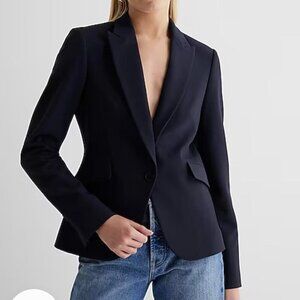Navy Express Editor Suit Jacket